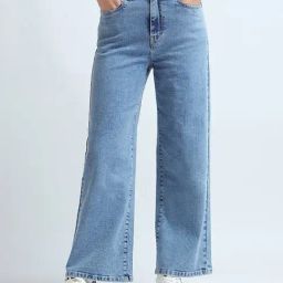 U.S. Polo Assn. Blue Relaxed Fit High Rise Jeans-image-66