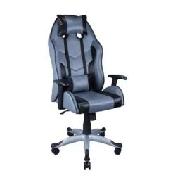 Sunview PU Leather Grey and Black Gaming Chair with Neck Back Comfort-image-56