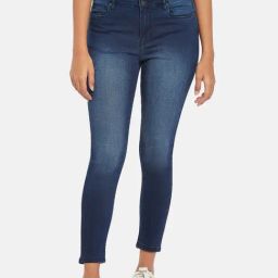 People by Pantaloons Blue Mid Rise Jeans-image-102
