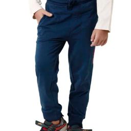 Kate & Oscar Kids Navy Cotton Regular Fit Trackpants-image-63