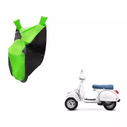 Auto Pearl Waterproof Two Wheeler Cover For LML Star Euro 200 (Green & Black)-picture-0