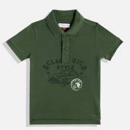 U.S. Polo Assn. Kids Boys Printed Polo Pure Cotton T-shirt-image-29