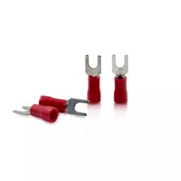 Globomotive Insulated Fork Spade U-Type Terminals Spade Quick Splice Crimp Wire Connectors (Pack Of 100, 1.5 sq mm)-picture-0