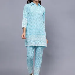 Frolic Rolic Embroidered Pure Cotton Tunic With Trousers Co-Ords-picture-20