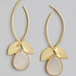 Anouk Gold Plated Beaded Contemporary Drop Earrings-8
