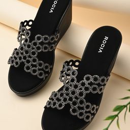 Rocia Ethnic Flatform Pumps-picture-2
