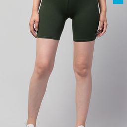 CKARFE Women Pack Of 2 Skinny Fit Cycling Sports Shorts-image-70