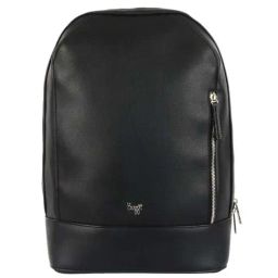 Baggit Black PVC Solid Backpack - 16.33 Ltrs-image-25