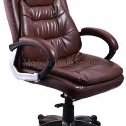 Divano Modular Brown PU Leatherette Office Chair MI12-image-22