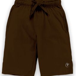 Kiddopanti Knitted Solid Short - Brown-image-98