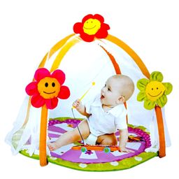 FunBlast Baby Gym Foldable Laying Play Mat with Net for Kids  Multicolor-image-5
