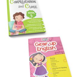 Combo Set of Comprehension & Composition English Grammar Workbooks Grade 5| Set of 2   English-11