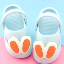 Oh! Pair Clogs with Back Strap Closure with Applique - Blue-picture-20