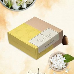 Nirmalaya 100 Percent Natura Jasmine Backflow Refill Pack Incense Cones -Pack of 2-image-80