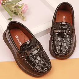 Cute Walk by Babyhug Formal & Party Wear Loafer Shoes - Brown-picture-24