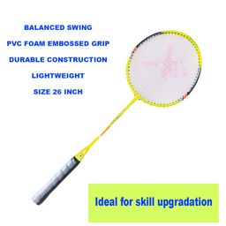Axg New Goal  Inevitable Badminton Set Of 2 3 Feather Shuttles Net & Cover Badminton Kit - Green image 2