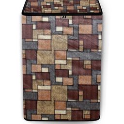 The Furnishing Tree Washing Machine Cover Seamless Pattern Brown Compatible for Whirlpool 7 Kg Full-image-86