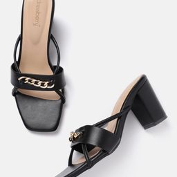 DressBerry Open Toe Block Heel-7