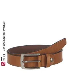 Kara Tan Leather Waist Belt for Men-picture-22