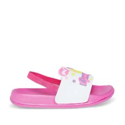 Pantaloons Junior White & Pink Back Strap Sandals-image-40