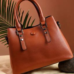 HauteSauce Brown Medium Handheld Handbag-45