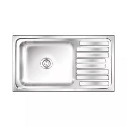 Nirali BG Kitchen Sink Popular Series Big 915x510 mm (36x20 inch) Satin Finish Stainless Steel, Elegance Deluxe-image-83