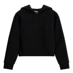 Guess Kids Black GJ Logo Regular Fit Hoodie-image-84