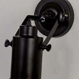 Whispering Homes Cylinder Metallic Wall Sconce - Black-image-26
