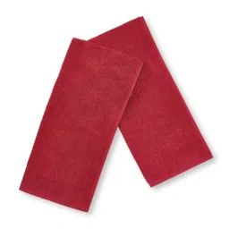 Spaces Solid Red Cotton Hand Towels - Set of 2 image 3
