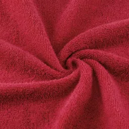 Spaces Solid Red Cotton Hand Towels - Set of 2 image 5