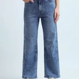 U.S. Polo Assn. Blue Relaxed Fit High Rise Jeans-image-75
