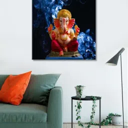 999store Black & Blue Ganesha Background Paintings-13
