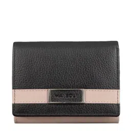 Mai Soli Christine Black Solid Tri-Fold Wallet for Women-image-22