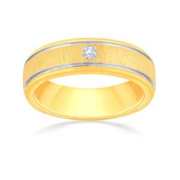 Malabar Gold and Diamonds 18k Gold & Diamond Mine Ring for Men-image-75