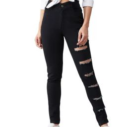DOLCE CRUDO Black Slim Fit Jeans-image-46