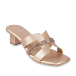 Mochi Women's Rose Gold Casual Sandals-image-38
