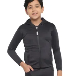 Chimprala Kids Grey Solid Jacket-picture-28