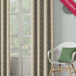 DDECOR Live Beautiful Beige Polyester 9 ft Long Door Curtain-4