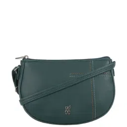 Baggit Teal Solid Large Sling Handbag-image-4
