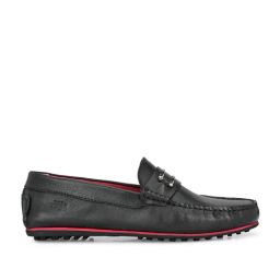 Hitz Men's Jet Black Casual Loafers-image-18