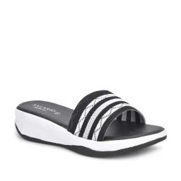 Salario Women's Black Casual Wedges-picture-30