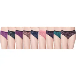 Dollar Missy Multicolor Printed Hipster Panty (Pack of 9)-image-68