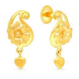 Malabar Gold and Diamonds 22k Gold Earrings for Women-picture-20