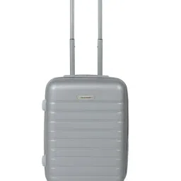 Teakwood Leathers Silver Textured 8 Wheel Medium Hard Cabin Trolley-picture-18