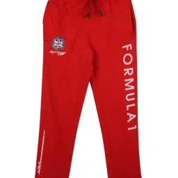 Monte Carlo Kids Bright Red Graphic Print Trackpants-image-45