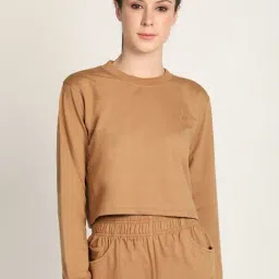 Chkokko Light Brown Round Neck T-Shirt-picture-27