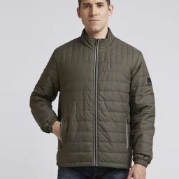 Pepe Jeans Olive Regular Fit Quilted Jacket-image-113