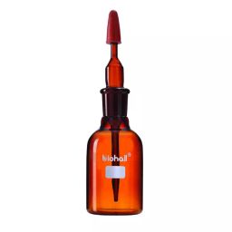 Biohall 250 ml Capacity Amber Dropping Bottle with Dropper and Rubber Teat, BLS.1102.05 (Pack of 10)-1