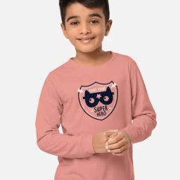 HELLCAT Pink Printed Full Sleeves T-Shirt-image-7