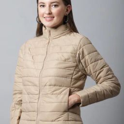 Cantabil Beige Quilted Jacket-image-66